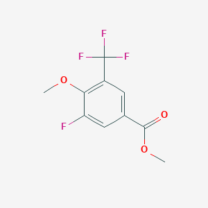 molecular formula C10H8F4O3 B6296252 Methyl 5-Fluoro-4-methoxy-3-(trifluoromethyl)benzoate CAS No. 2244107-69-3