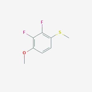 molecular formula C8H8F2OS B6296260 2,3-Difluoro-1-methoxy-4-(methylsulfanyl)benzene CAS No. 2221812-13-9