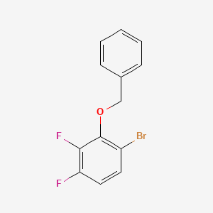 molecular formula C13H9BrF2O B6296275 1-Benzyloxy-6-bromo-2,3-difluorobenzene CAS No. 2230481-34-0