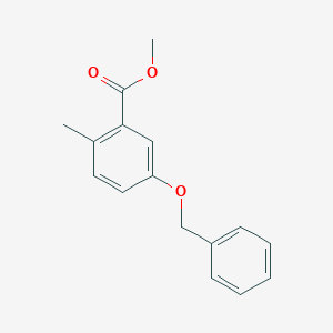 molecular formula C16H16O3 B6296289 5-Benzyloxy-2-methylbenzoic acid methyl ester CAS No. 2221812-12-8