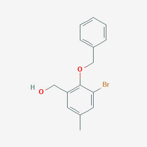 (2-Benzyloxy-3-bromo-5-methyl-phenyl)-methanol