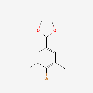 molecular formula C11H13BrO2 B6296384 2-(4-Bromo-3,5-dimethylphenyl)-1,3-dioxolane CAS No. 2221812-45-7