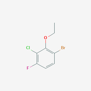 molecular formula C8H7BrClFO B6296422 1-Bromo-3-chloro-2-ethoxy-4-fluorobenzene CAS No. 2179038-46-9