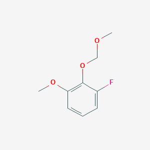 molecular formula C9H11FO3 B6296430 1-Fluoro-3-methoxy-2-(methoxymethoxy)benzene CAS No. 2179038-45-8