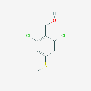 molecular formula C8H8Cl2OS B6296436 2,6-Dichloro-4-(methylthio)benzyl alcohol CAS No. 2145093-87-2