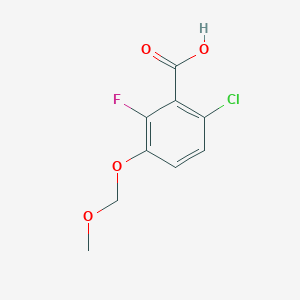 molecular formula C9H8ClFO4 B6296450 6-Chloro-2-fluoro-3-(methoxymethoxy)benzoic acid CAS No. 2179038-47-0