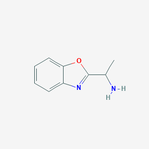 molecular formula C9H10N2O B062965 1-(Benzo[d]oxazol-2-yl)ethanamine CAS No. 177407-15-7