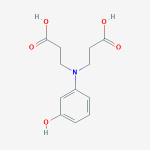 molecular formula C12H15NO5 B6296520 3-[N-(2-Carboxyethyl)-N-(3-hydroxyphenyl)amino]propionic acid, 95% CAS No. 180859-80-7