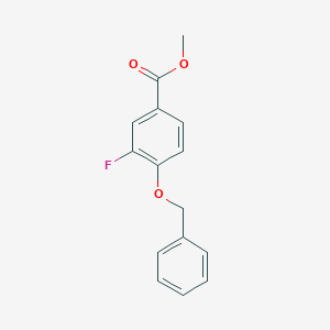 molecular formula C15H13FO3 B6296530 Methyl 4-(benzyloxy)-3-fluorobenzoate CAS No. 2379322-19-5