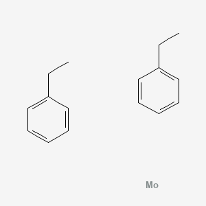 molecular formula C16H20Mo B6296536 二(乙苯)钼[混合物 (C2H5)xC6H6-x，其中 x = 0-4)] CAS No. 32877-00-2