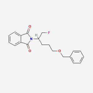 molecular formula C20H20FNO3 B6296549 N-[1-(Fluoromethyl)-4-(benzyloxy)butyl]phthalimide CAS No. 116292-03-6