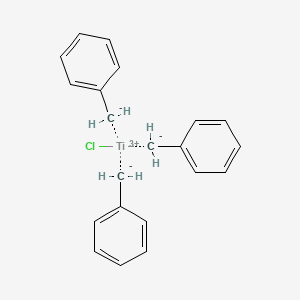 molecular formula C21H21ClTi B6296556 Tris-benzyl-titanium-(IV)-chloride CAS No. 18889-27-5