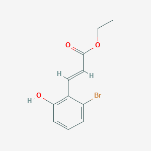 molecular formula C11H11BrO3 B6296557 Ethyl (E)-3-(2-Bromo-6-hydroxyphenyl)acrylate CAS No. 1267362-25-3