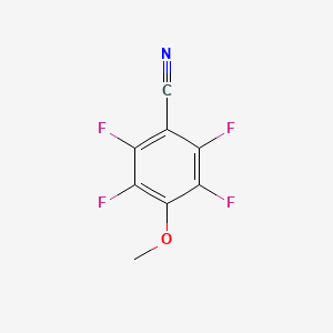 molecular formula C8H3F4NO B6296569 2,3,5,6-Tetrafluoro-4-methoxybenzonitrile, 97% CAS No. 5291-88-3
