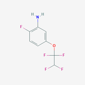 molecular formula C8H6F5NO B6296599 5-(1,1,2,2-Tetrafluoroethoxy)-2-fluoroaniline CAS No. 116400-37-4