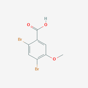 molecular formula C8H6Br2O3 B6296629 2,4-Dibromo-5-methoxybenzoic acid CAS No. 121789-22-8