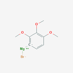 molecular formula C9H11BrMgO3 B6296692 2,3,4-Trimethoxyphenylmagnesium bromide, 0.50 M in THF CAS No. 114605-54-8