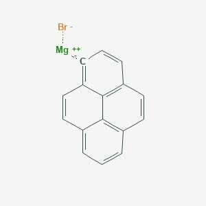 molecular formula C16H9BrMg B6296699 Pyren-1-ylmagnesium bromide, 0.25 M in 2-MeTHF CAS No. 138181-90-5