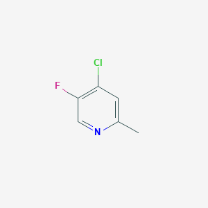 molecular formula C6H5ClFN B062967 4-氯-5-氟-2-甲基吡啶 CAS No. 169750-95-2