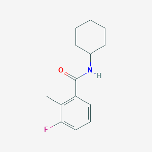 molecular formula C14H18FNO B6296709 N-Cyclohexyl-3-fluoro-2-methylbenzamide CAS No. 2404734-07-0