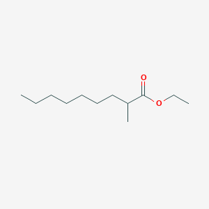 molecular formula C12H24O2 B6296719 2-Methylnonanoic acid ethyl ester, 97% CAS No. 2458-99-3