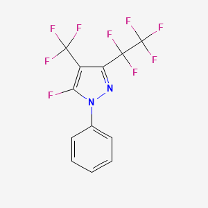 5-Fluoro-3-pentafluoroethyl-1-phenyl-4-trifluoromethyl-1H-pyrazole;  98%