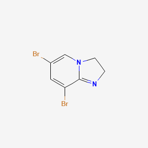 molecular formula C7H6Br2N2 B6296737 6,8-Dibromo-2,3-dihydroimidazo[1,2-a]pyridine CAS No. 748730-76-9