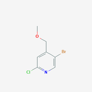 molecular formula C7H7BrClNO B6296748 5-Bromo-2-chloro-4-(methoxymethyl)pyridine CAS No. 2356252-70-3