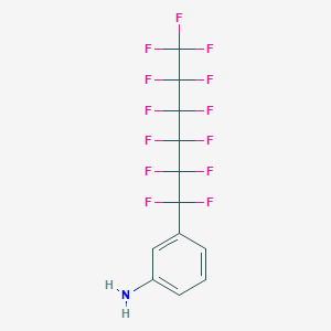 molecular formula C12H6F13N B6296775 3-(Perfluorohexyl)aniline;  97% CAS No. 119534-79-1