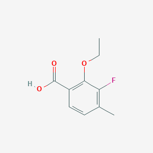 molecular formula C10H11FO3 B6296780 2-Ethoxy-3-fluoro-4-methylbenzoic acid CAS No. 2383889-03-8
