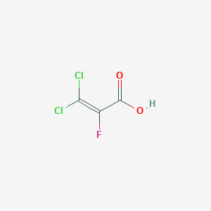 molecular formula C3HCl2FO2 B6296795 3,3-Dichloro-2-fluoro-2-propenoic acid CAS No. 433-63-6