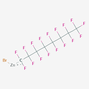 molecular formula C8BrF17Zn B6296799 Perfluorooctylzinc bromide, 0.50 M in THF CAS No. 124066-61-1