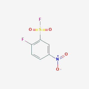 molecular formula C6H3F2NO4S B6296804 2-Fluoro-5-nitrobenzenesulfonyl fluoride;  98% CAS No. 115561-03-0