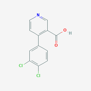 molecular formula C12H7Cl2NO2 B6296810 4-(3,4-Dichlorophenyl)nicotinic acid, 95% CAS No. 1262011-50-6