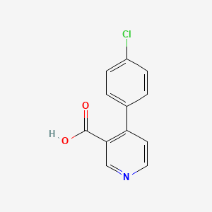 molecular formula C12H8ClNO2 B6296813 4-(4-Chlorophenyl)nicotinic acid, 95% CAS No. 141764-12-7