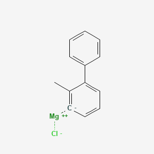 molecular formula C13H11ClMg B6296817 2-Methyl-3-biphenylmagnesium chloride, 0.50 M in 2-MeTHF CAS No. 1427762-84-2