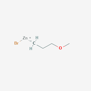 molecular formula C4H9BrOZn B6296821 (3-Methoxypropyl)zinc bromide, 0.5 M in THF CAS No. 1639119-87-1