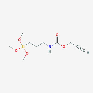 molecular formula C10H19NO5Si B6296871 2-Propyn-1-yl-N-[3-(trimethoxysilyl)propyl]carbamate CAS No. 952420-83-6