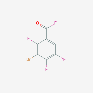 molecular formula C7HBrF4O B6296888 3-Bromo-2,4,5-trifluorobenzoyl fluoride, 97% CAS No. 115549-09-2
