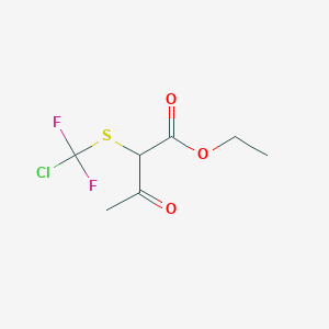 molecular formula C7H9ClF2O3S B6296899 2-(Chlorodifluoromethylthio)-3-oxo-butanoic acid ethyl ester CAS No. 42092-84-2