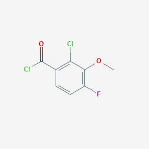 molecular formula C8H5Cl2FO2 B6296910 2-Chloro-4-fluoro-3-methoxybenzoyl chloride CAS No. 1851335-55-1