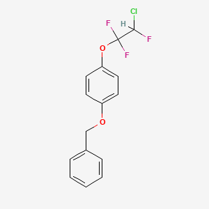 molecular formula C15H12ClF3O2 B6296923 (2-Chloro-1,1,2-trifluoroethoxy)-4-benzyloxy-benzene CAS No. 116800-58-9