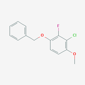 molecular formula C14H12ClFO2 B6296944 1-(Benzyloxy)-3-chloro-2-fluoro-4-methoxybenzene CAS No. 2586126-57-8