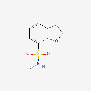 molecular formula C9H11NO3S B6296954 2,3-Dihydro-benzofuran-7-sulfonic acid methylamide, 95% CAS No. 2737207-23-5