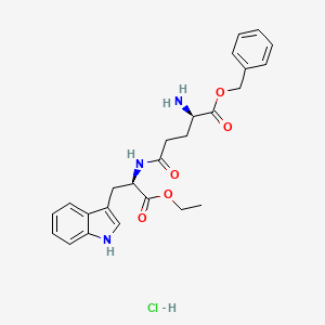 molecular formula C25H30ClN3O5 B6297007 D-Glu(d-trp-oet)-obzl(HCl) CAS No. 1382325-86-1