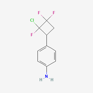 molecular formula C10H9ClF3N B6297049 4-(2-Chloro-2,3,3-trifluorocyclobutyl)aniline CAS No. 113664-73-6