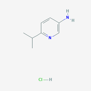 molecular formula C8H13ClN2 B6297077 6-Isopropylpyridin-3-amine hydrochloride CAS No. 1061875-23-7