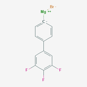 molecular formula C12H6BrF3Mg B6297105 4-(3,4,5-Trifluorophenyl)phenylmagnesium bromide, 0.25 M in THF CAS No. 170792-97-9
