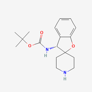 molecular formula C17H24N2O3 B6297160 tert-Butyl N-[(3R)-spiro[3H-benzofuran-2,4'-piperidine]-3-yl]carbamate CAS No. 2377357-01-0