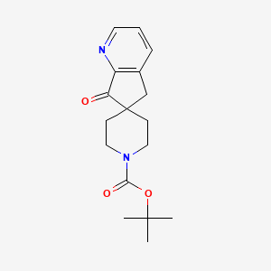 molecular formula C17H22N2O3 B6297172 tert-Butyl 7-oxo-5,7-dihydrospiro[cyclopenta[b]pyridine-6,4'-piperidine]-1'-carboxylate CAS No. 2245084-89-1